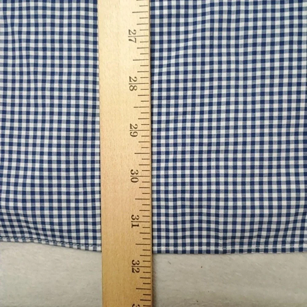 Ralph Lauren Shirt Mens Big 3XB Blue Plaid Button-Down Classic Pink Pony Casual